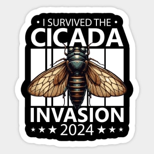 I Survived The Cicada Invasion 2024 Brood X Sticker